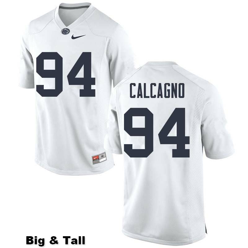 NCAA Nike Men's Penn State Nittany Lions Joe Calcagno #94 College Football Authentic Big & Tall White Stitched Jersey OOZ8098ZU